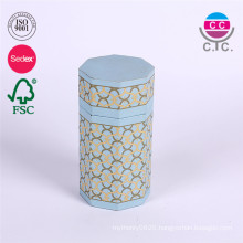 new style pretty blue round paper cylinder box for pencil
